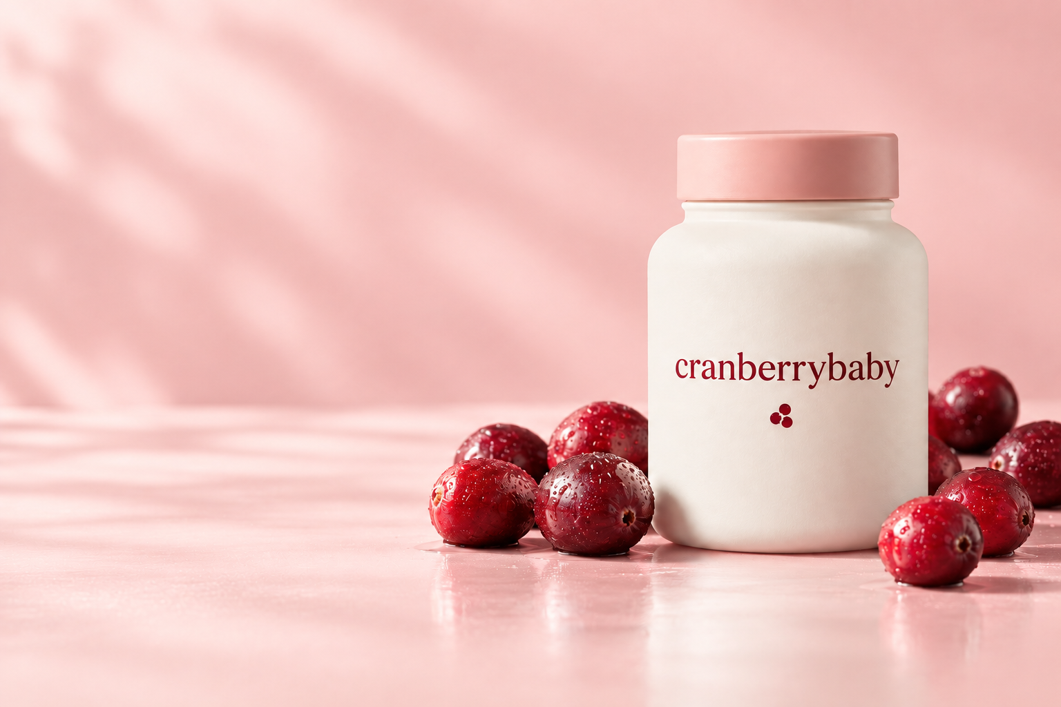 Cranberrybaby supplement packaging concept; final design may change